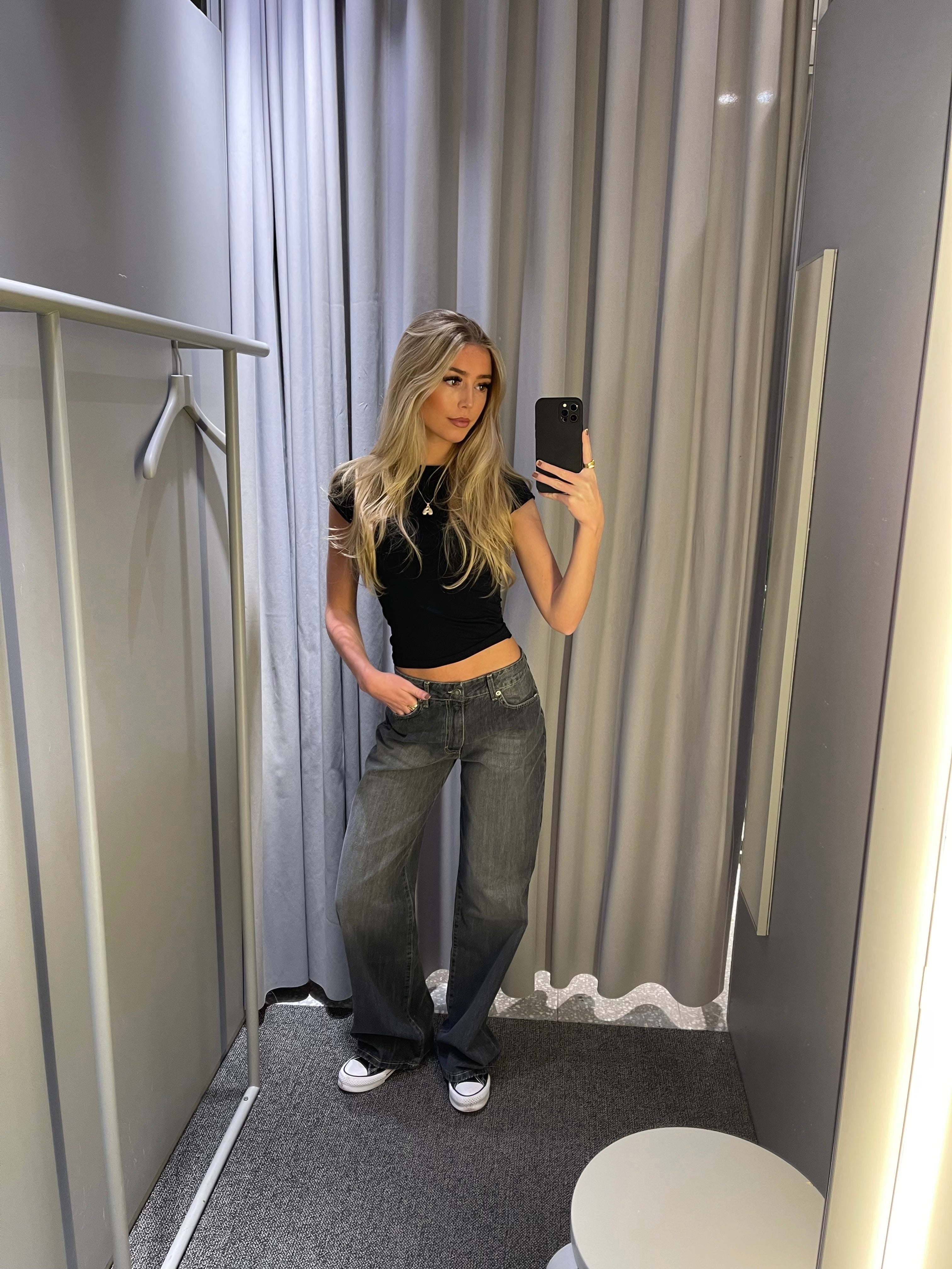 Belle Nuit™ | Low-Waisted Jeans - Grey Denim