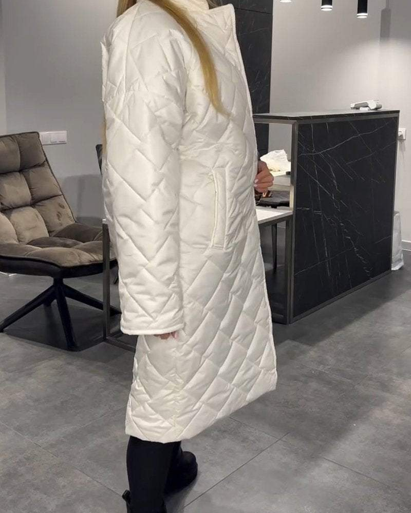 Daisy | Collo Relaxed Cappotto di Cotone di Media Lunghezza