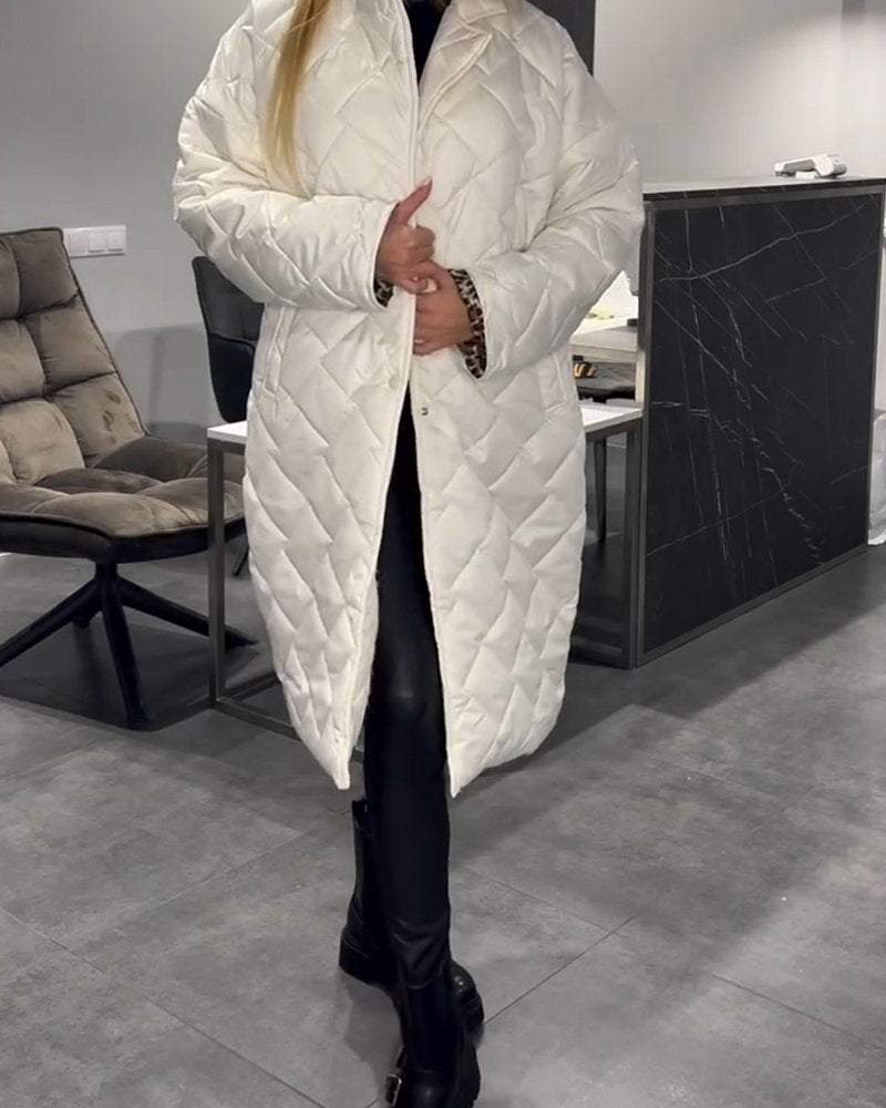 Daisy | Collo Relaxed Cappotto di Cotone di Media Lunghezza