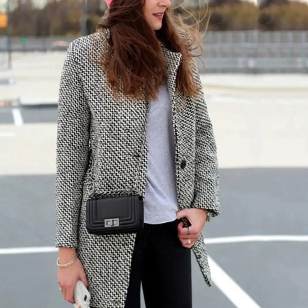Delphine | Elegante cappotto lungo in lana