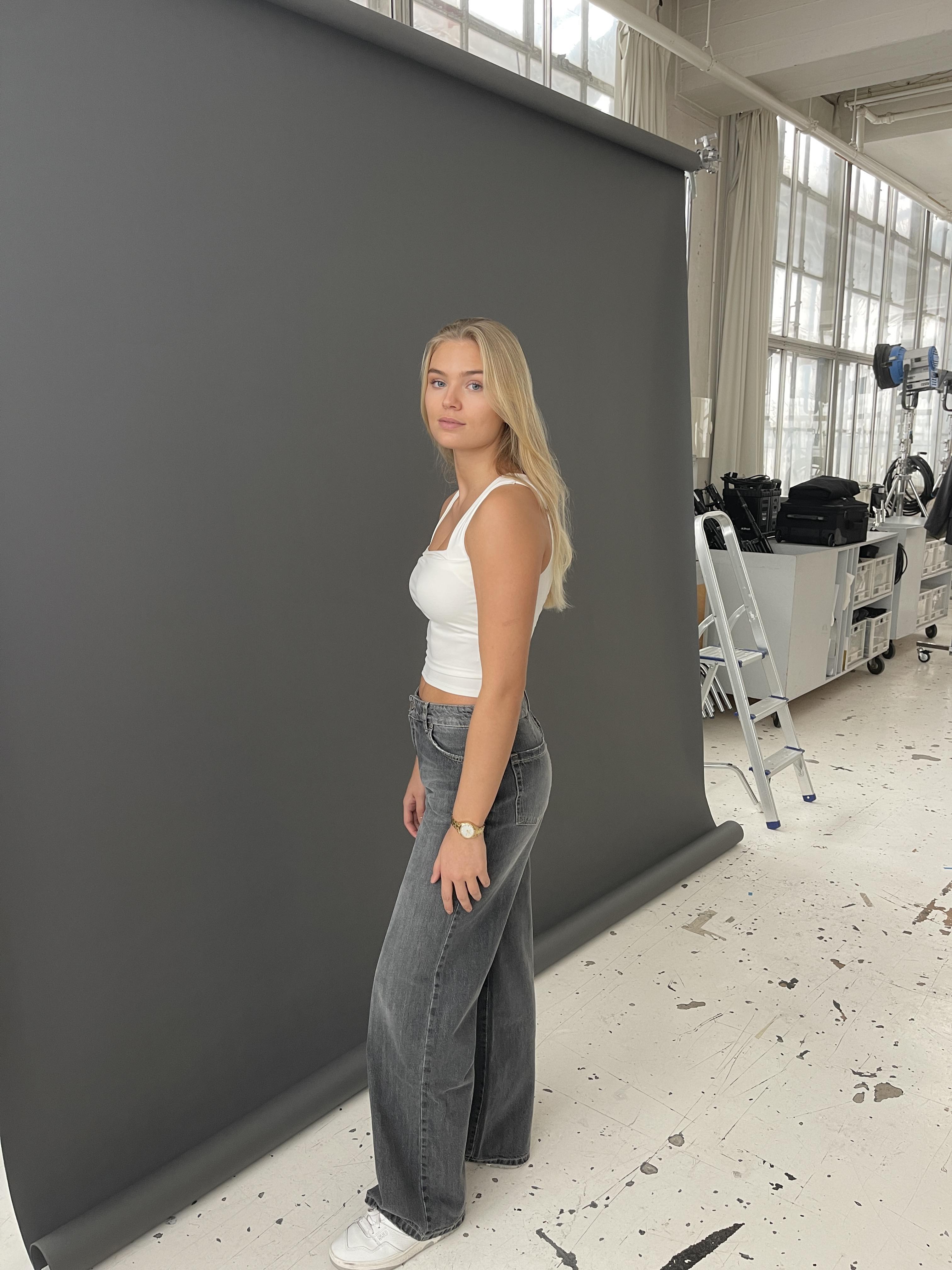 Belle Nuit™ | Low-Waisted Jeans - Grey Denim