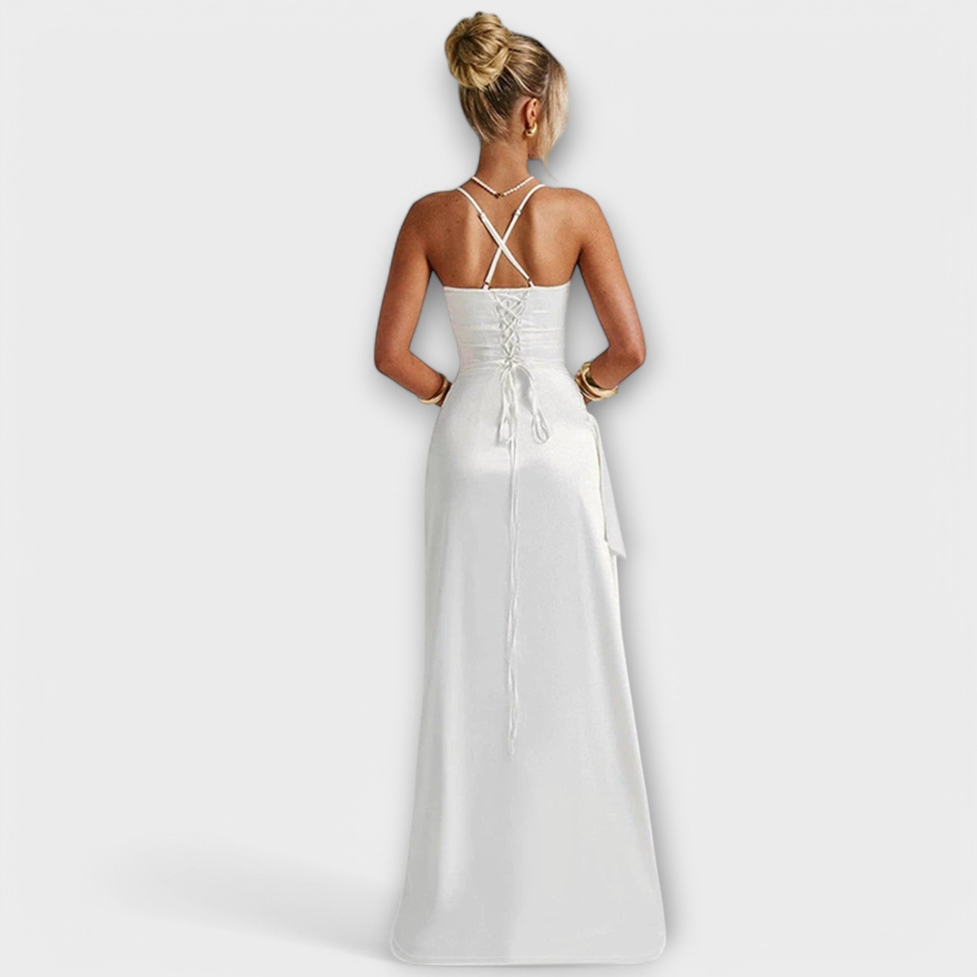 Belle Nuit | Grace Satin Split Dress