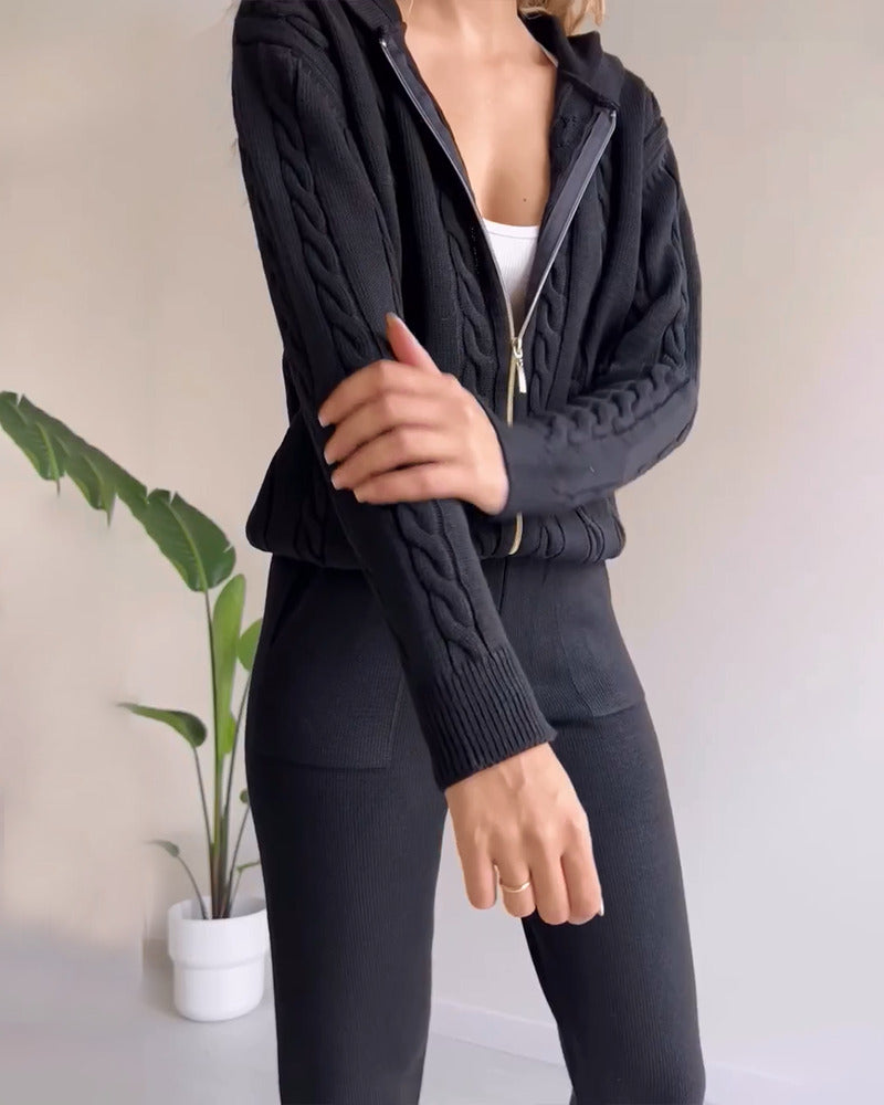 Ania | Completo Due Pezzi Twist-Jacquard Casual