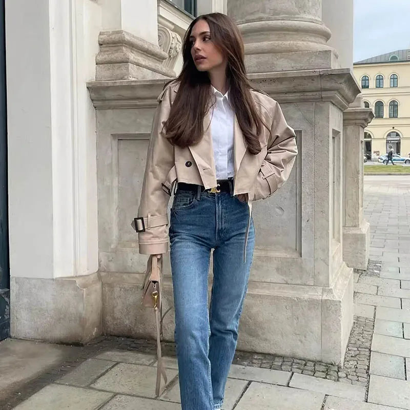 Belle Nuit™ | Cropped Trenchcoat