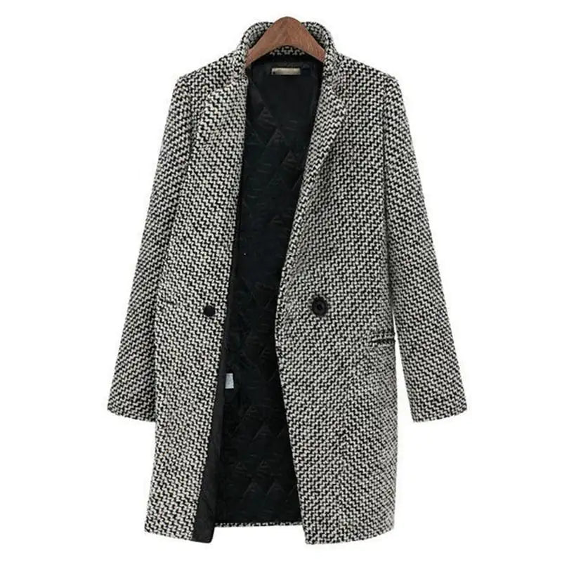 Delphine | Elegante cappotto lungo in lana