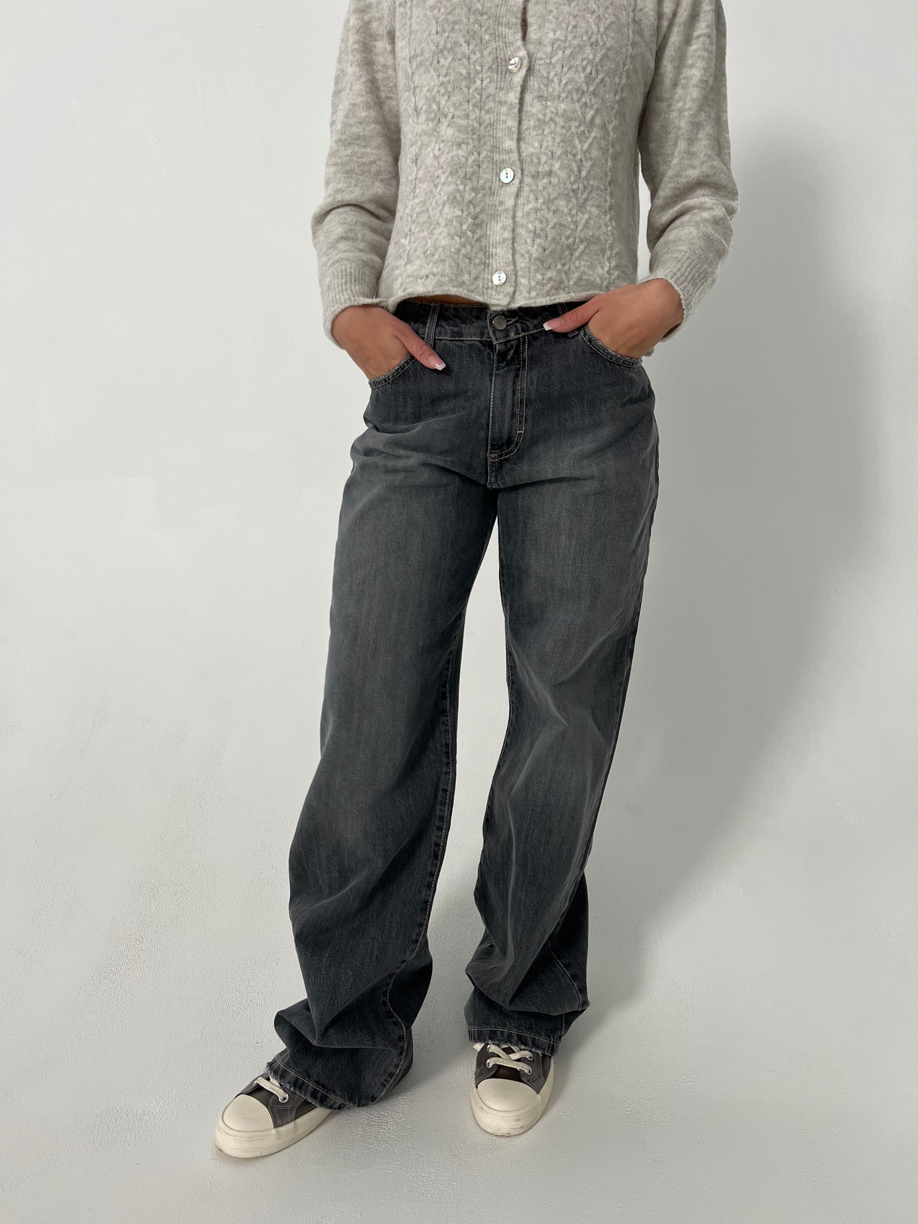 Belle Nuit™ | Low-Waisted Jeans - Grey Denim