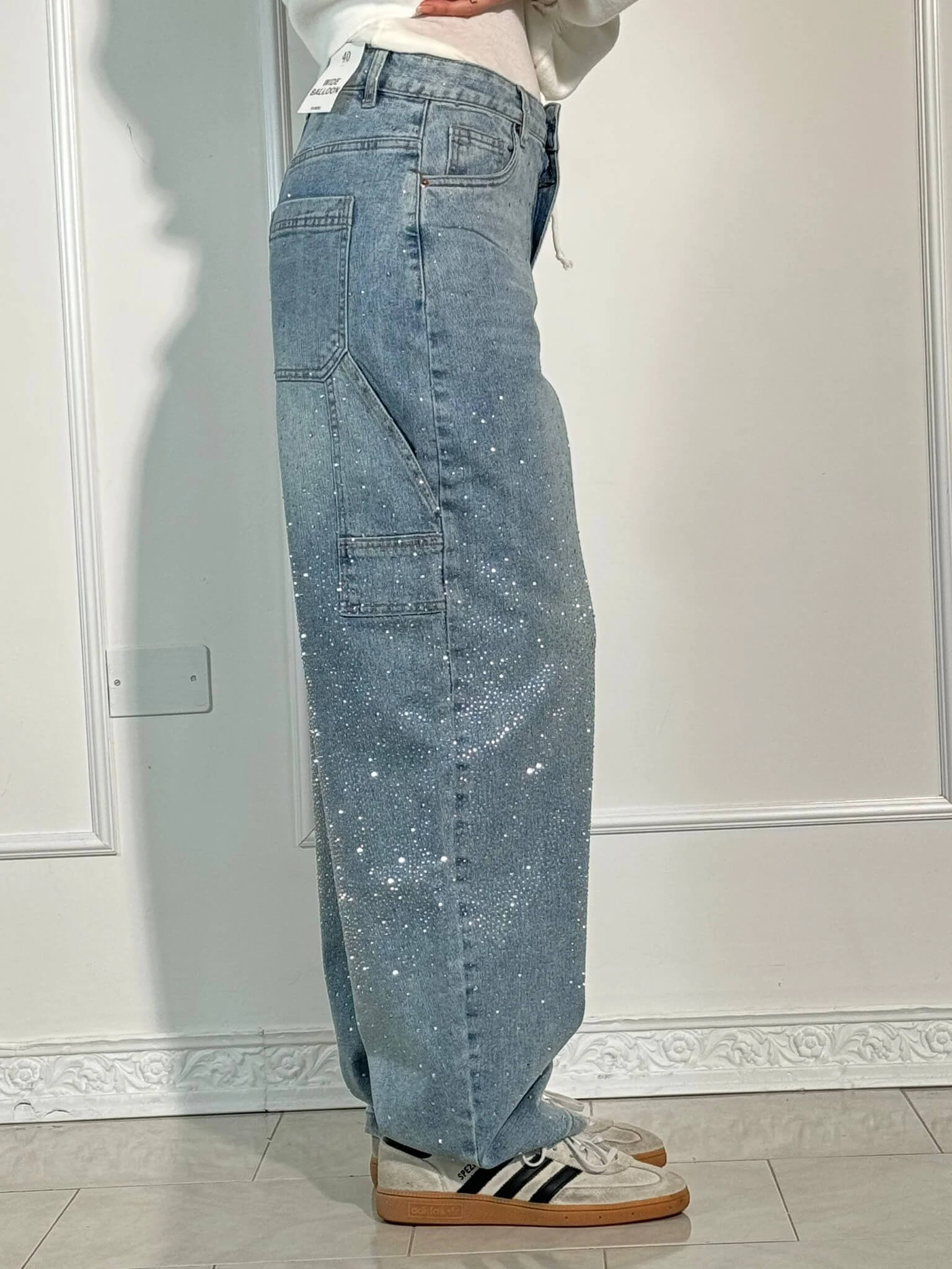Martina | Jeans a diamante