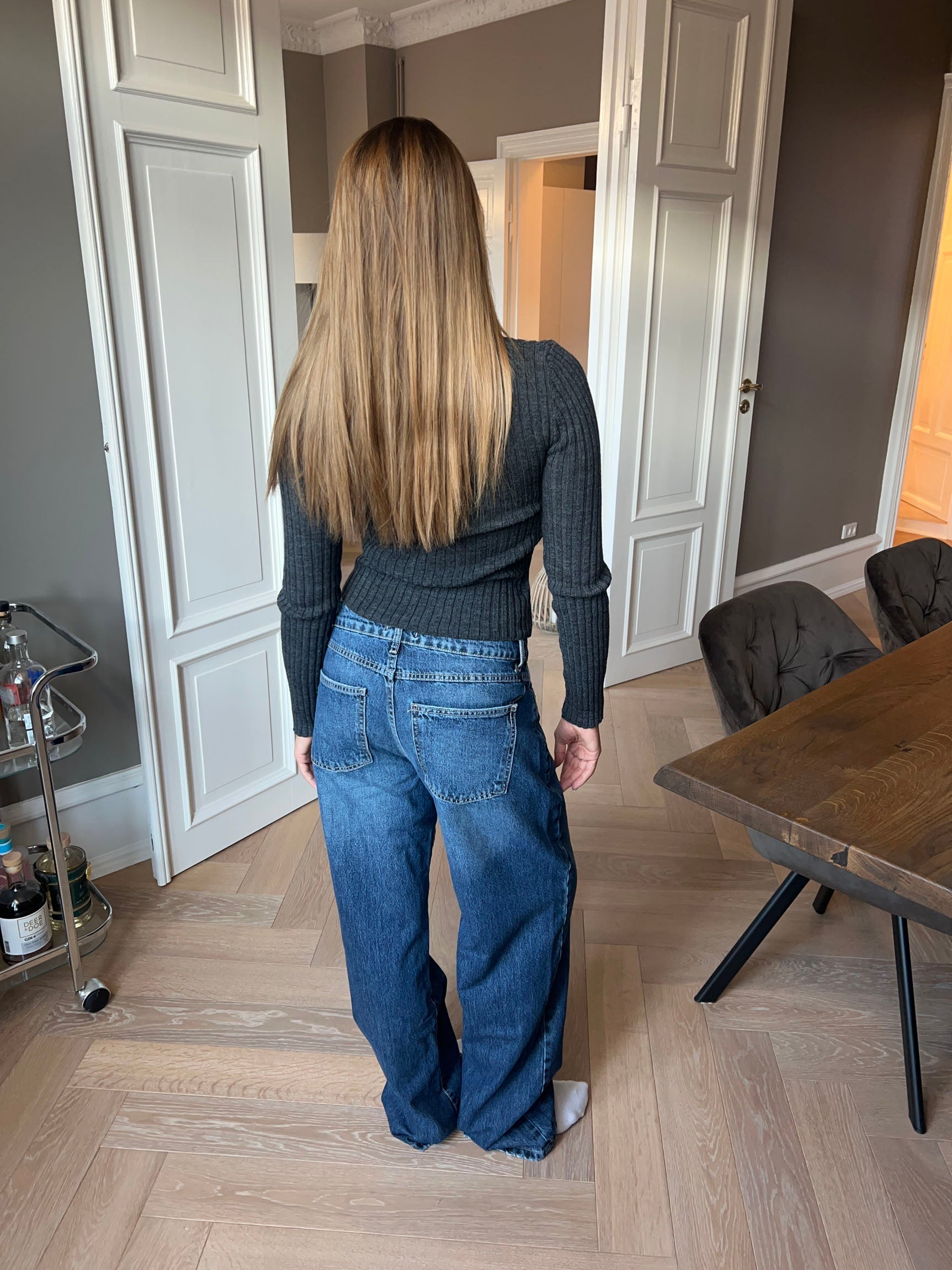 Belle Nuit™ | Low-Waisted Jeans - Blue Denim