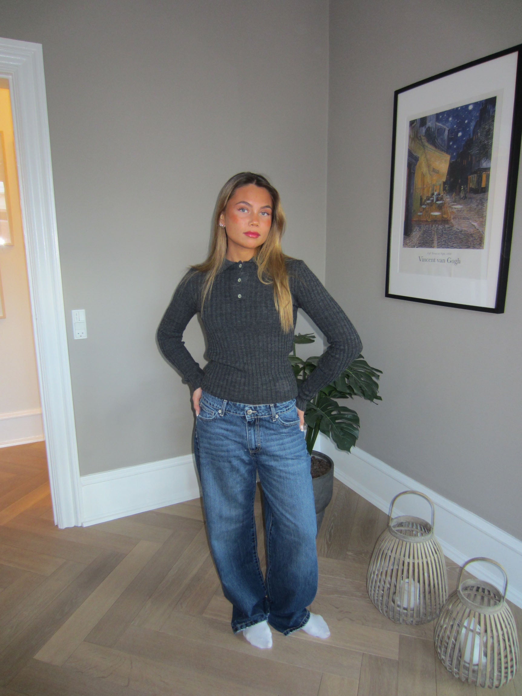 Belle Nuit™ | Low-Waisted Jeans - Blue Denim