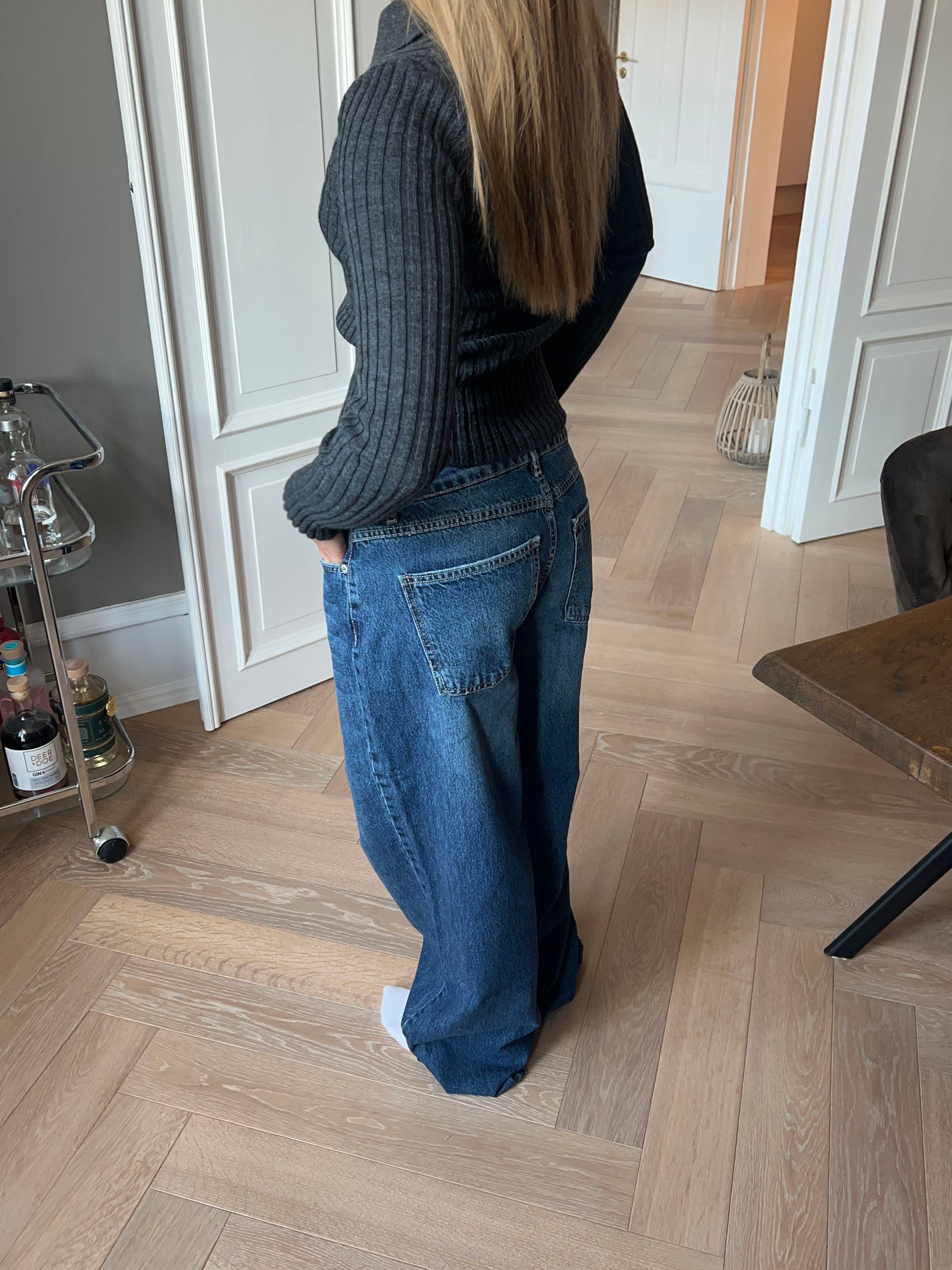 Belle Nuit™ | Low-Waisted Jeans - Blue Denim