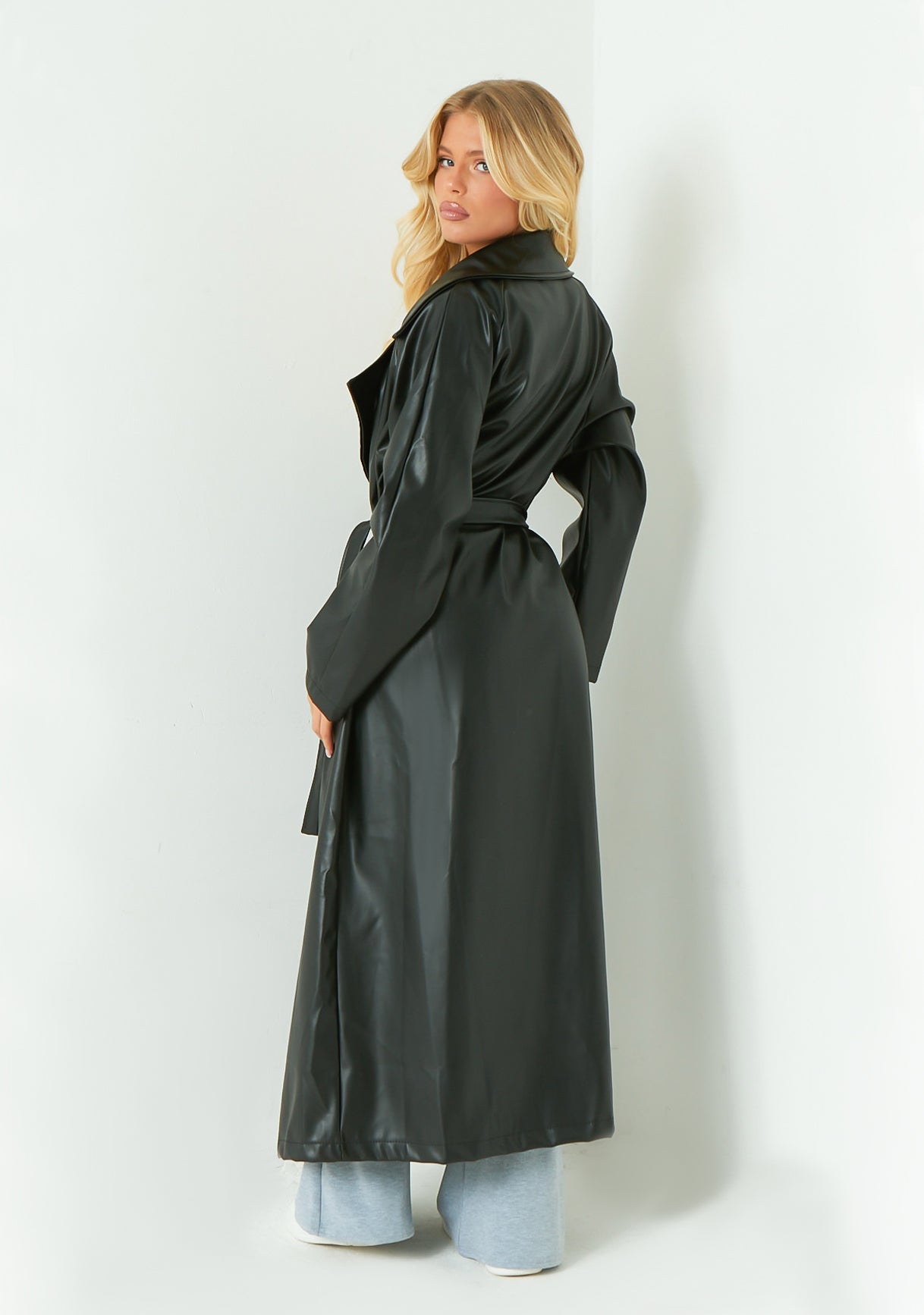 Belle Nuit™ | Leather Trench Coat