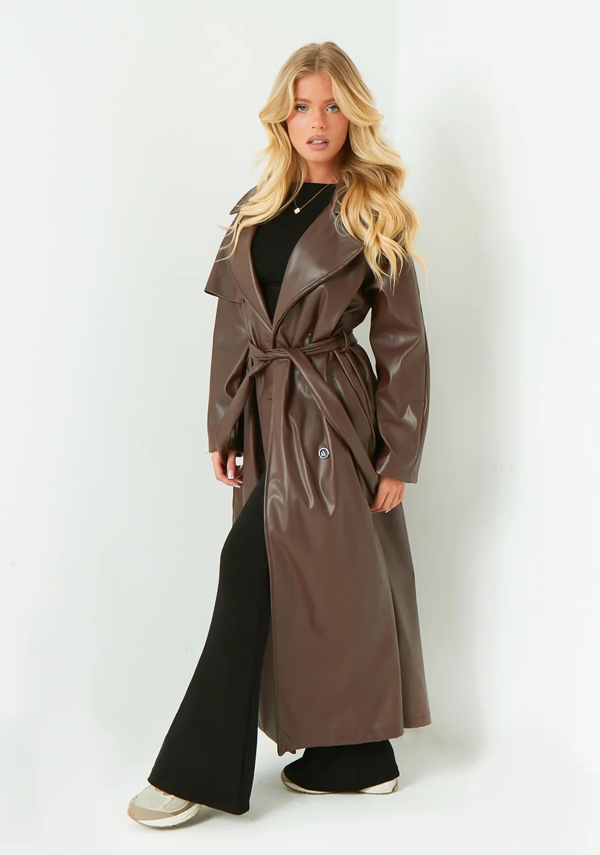 Belle Nuit™ | Leather Trench Coat