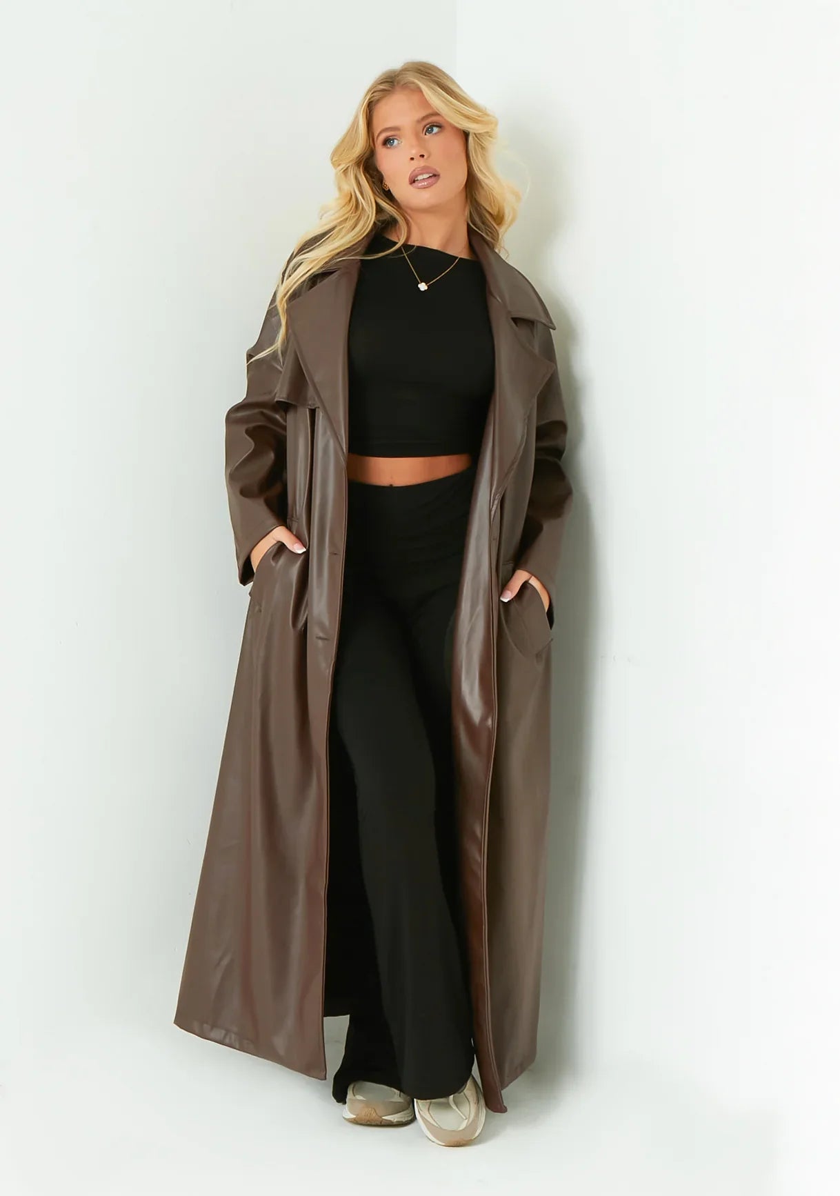 Belle Nuit™ | Leather Trench Coat