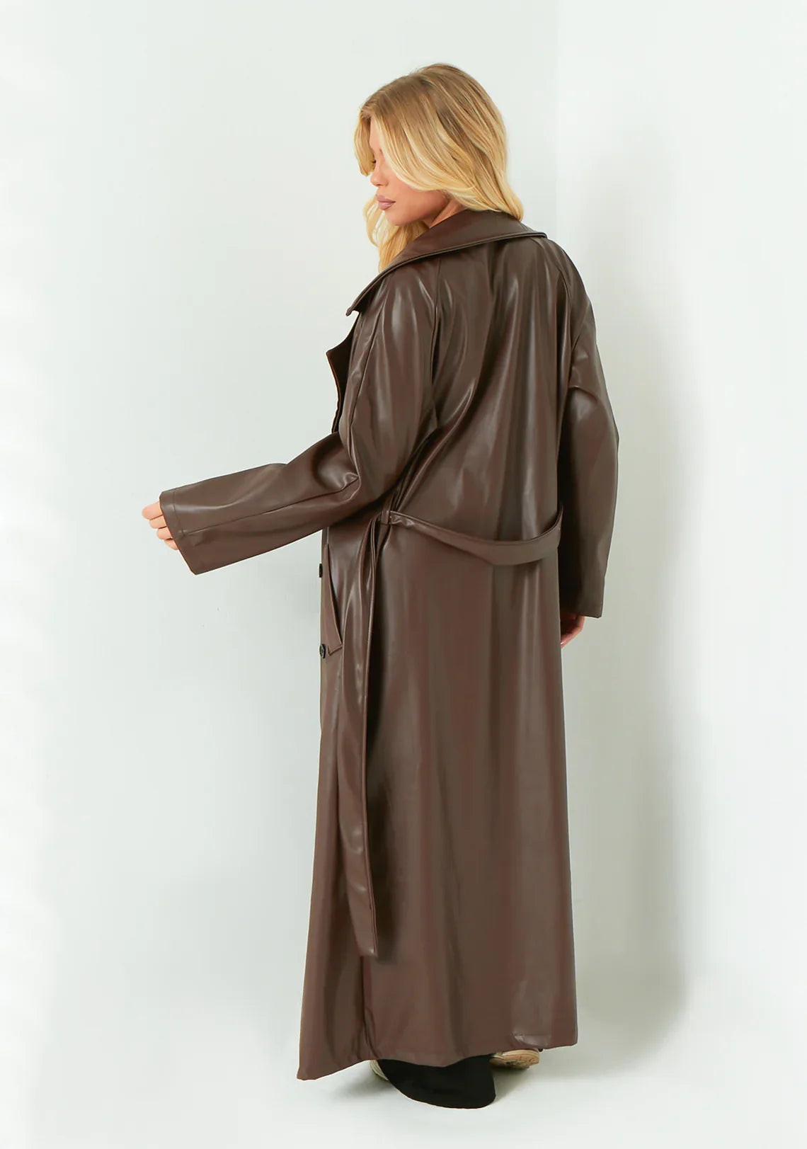 Belle Nuit™ | Leather Trench Coat
