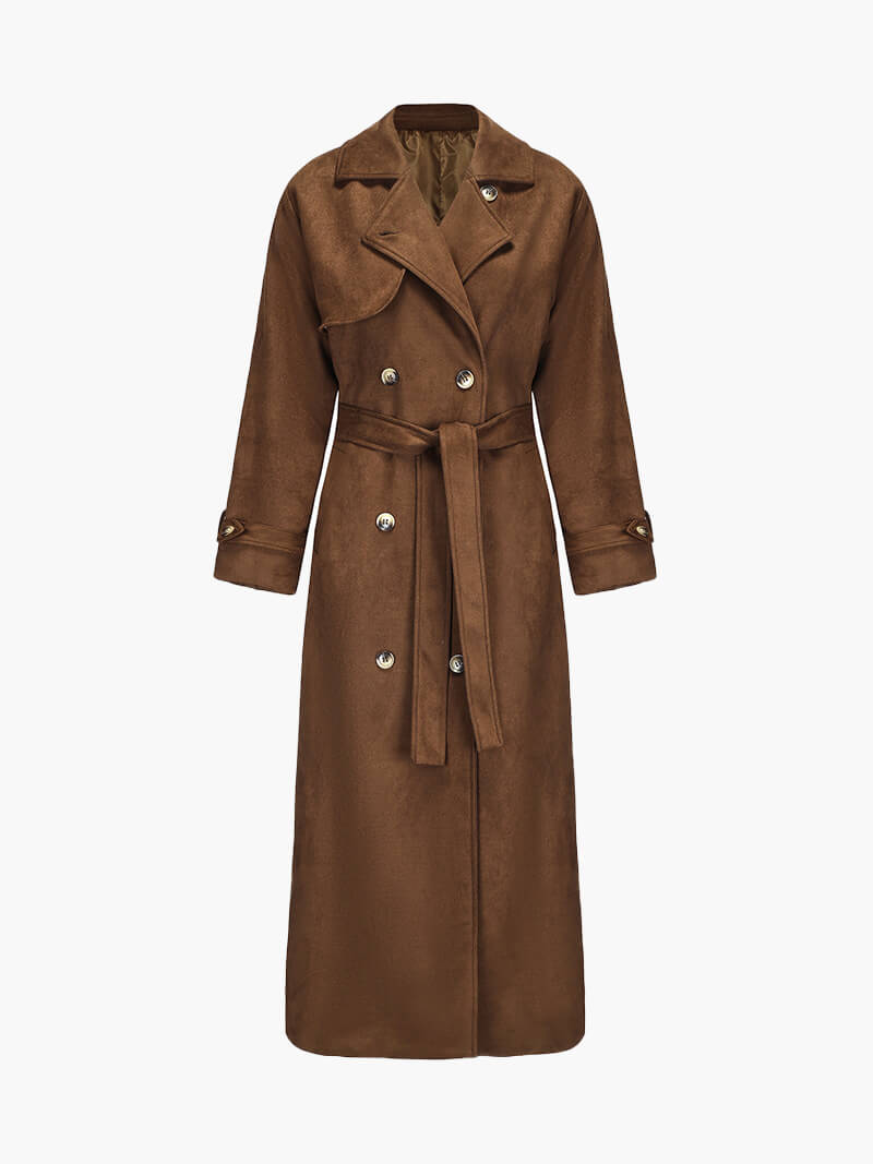 Belle Nuit™ | Molly suéde trenchcoat