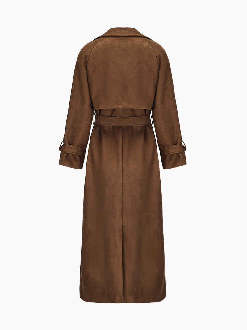 Belle Nuit™ | Molly suéde trenchcoat
