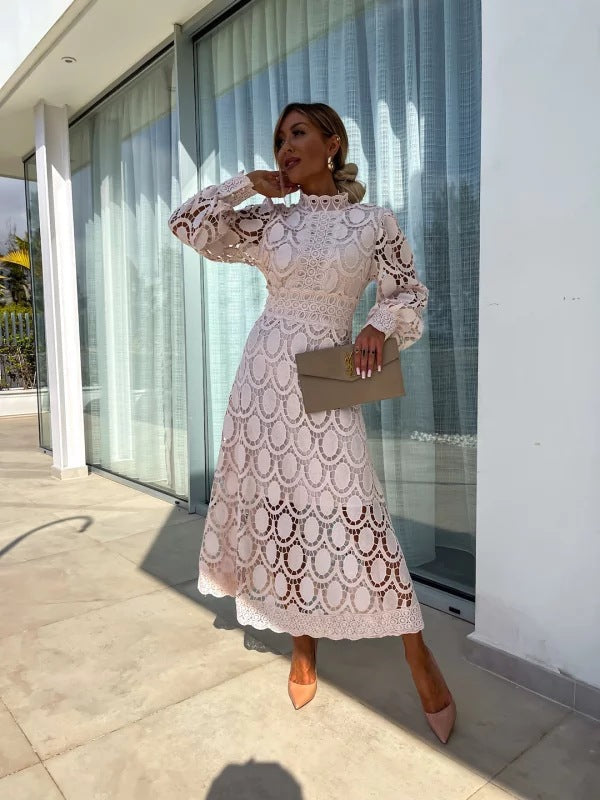 Liza | Abito romantico in pizzo