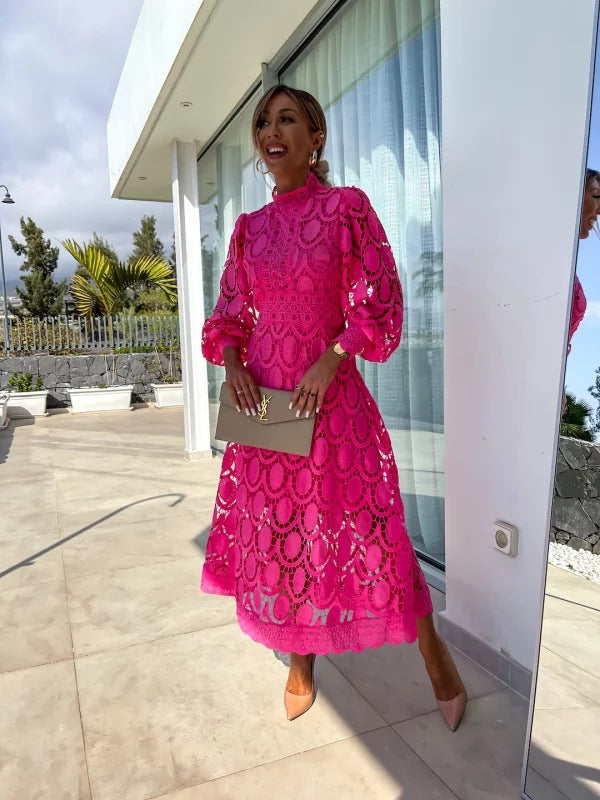Liza | Abito romantico in pizzo