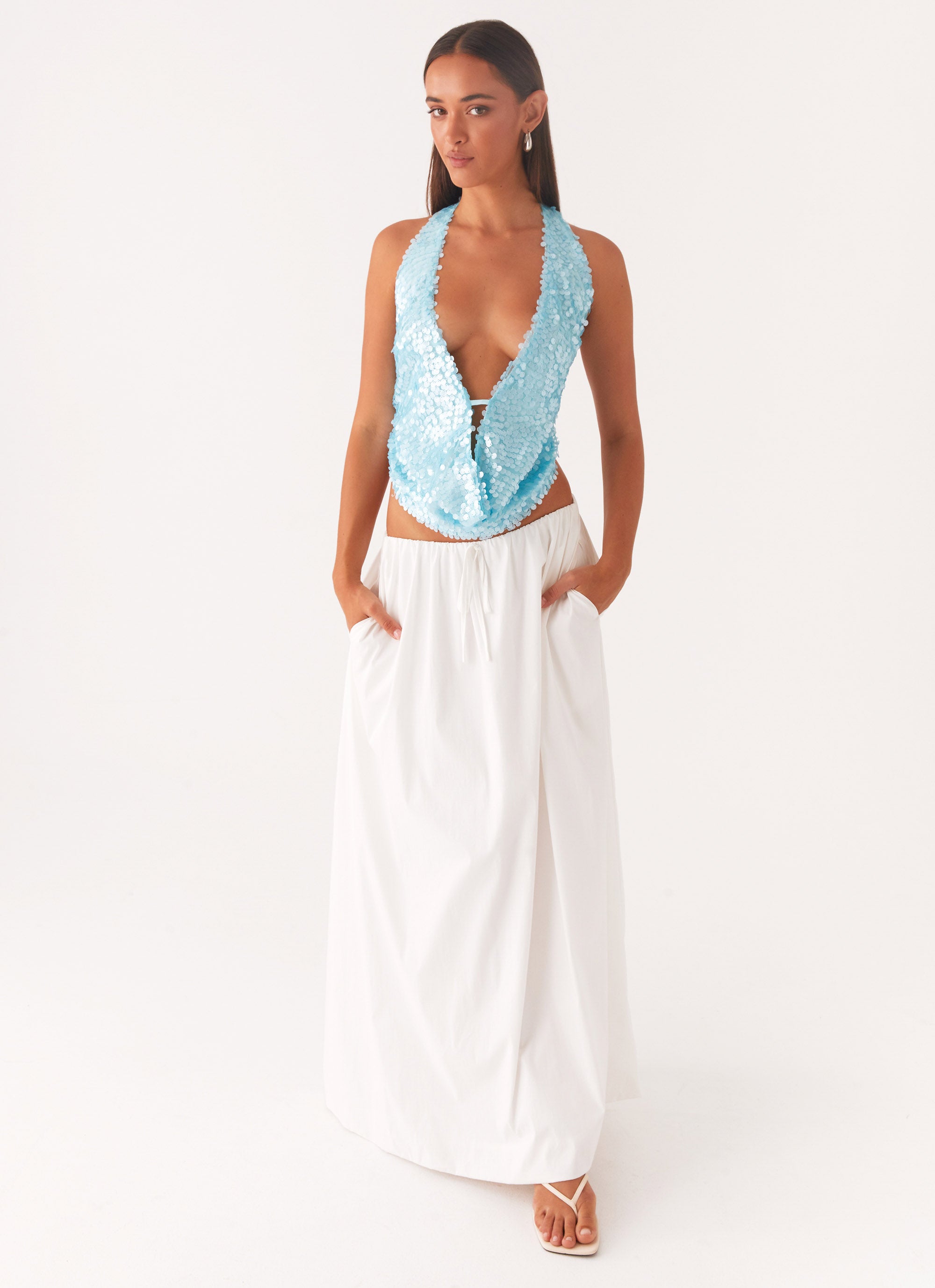 Belle Nuit™ | Rio Cowl Neck Halter Top