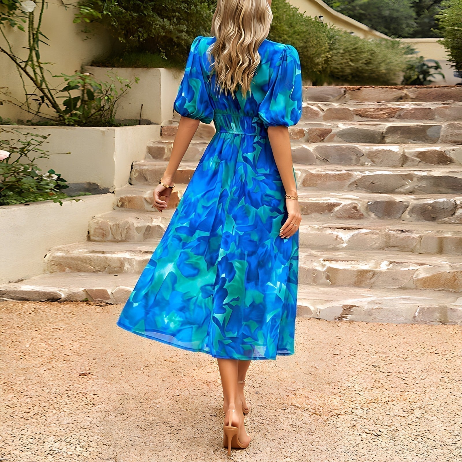 Isolde | Abito midi con scollo a V