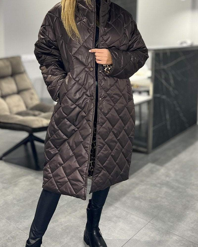 Daisy | Collo Relaxed Cappotto di Cotone di Media Lunghezza