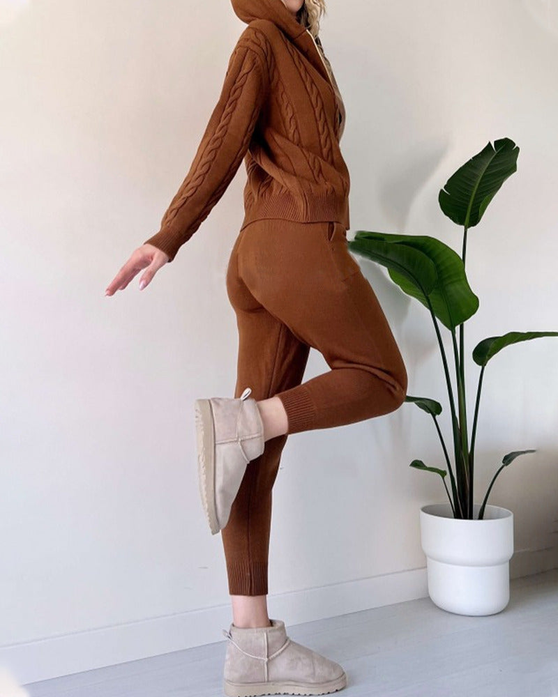 Ania | Completo Due Pezzi Twist-Jacquard Casual