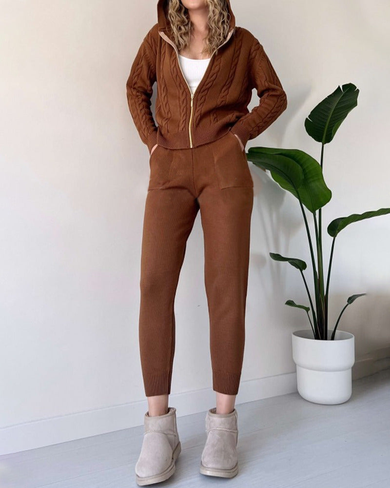 Ania | Completo Due Pezzi Twist-Jacquard Casual