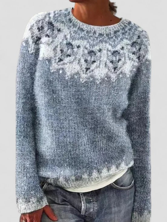 Siena | Maglione a Maglia da Donna con Motivo | Vestibilità Comoda e Calda