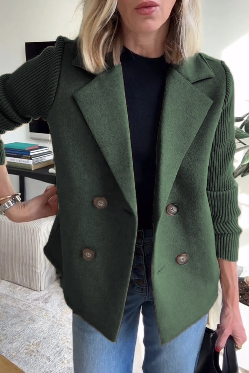 Amelia | Elegante blazer con maniche in maglia