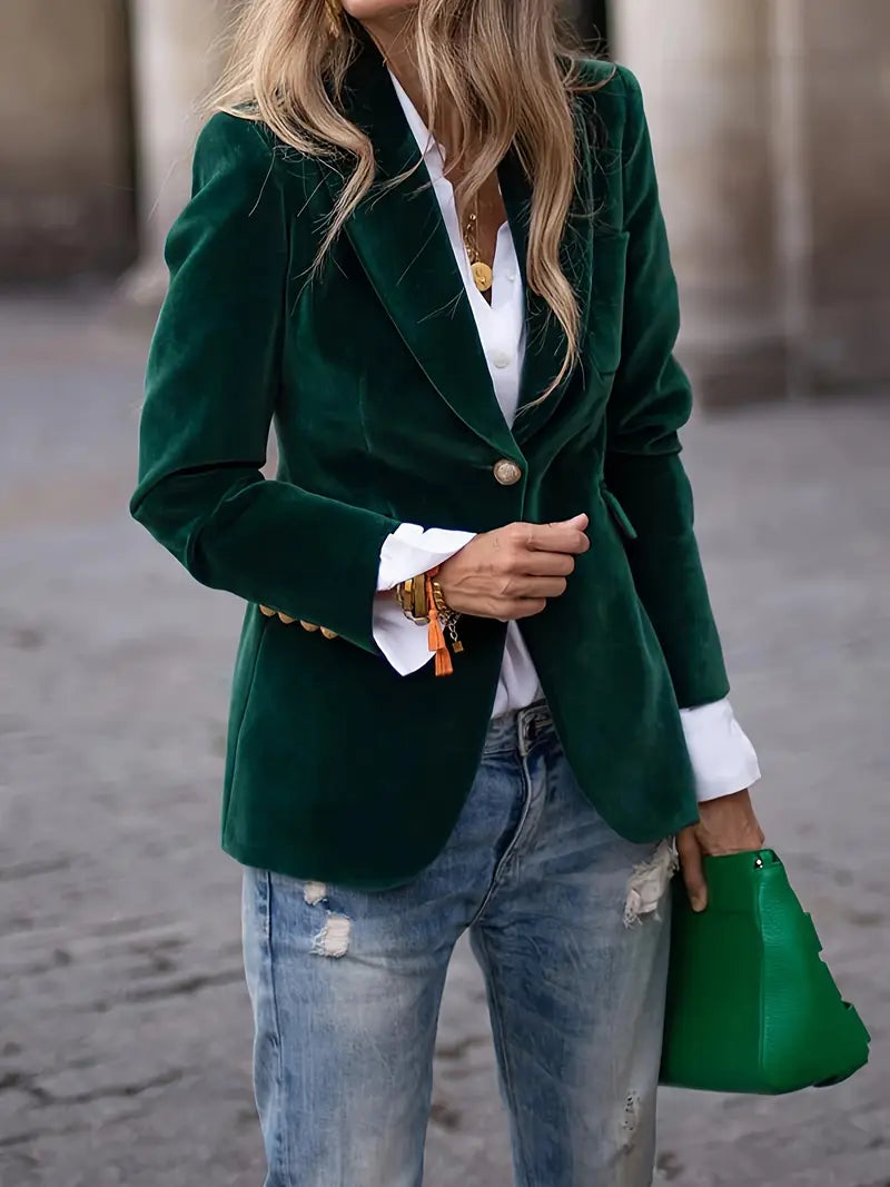 GIULISSA | BLAZER IN VELLUTO ELEGANTE