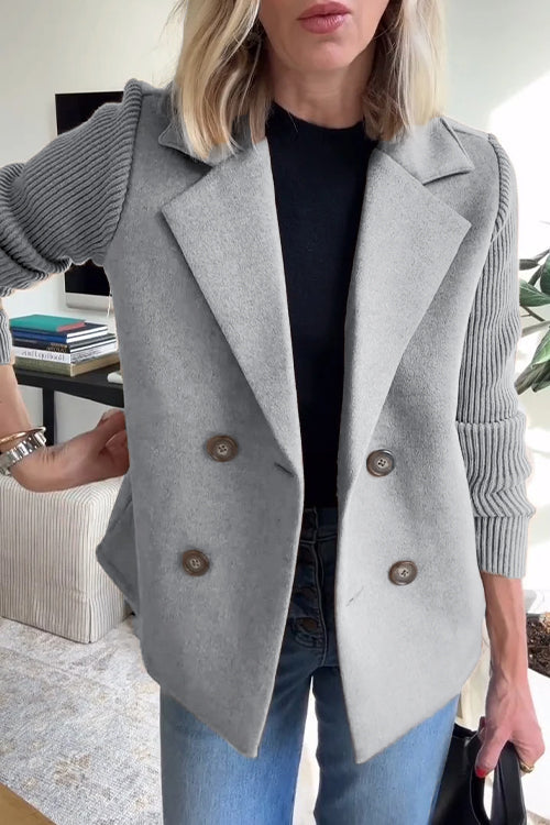 Amelia | Elegante blazer con maniche in maglia