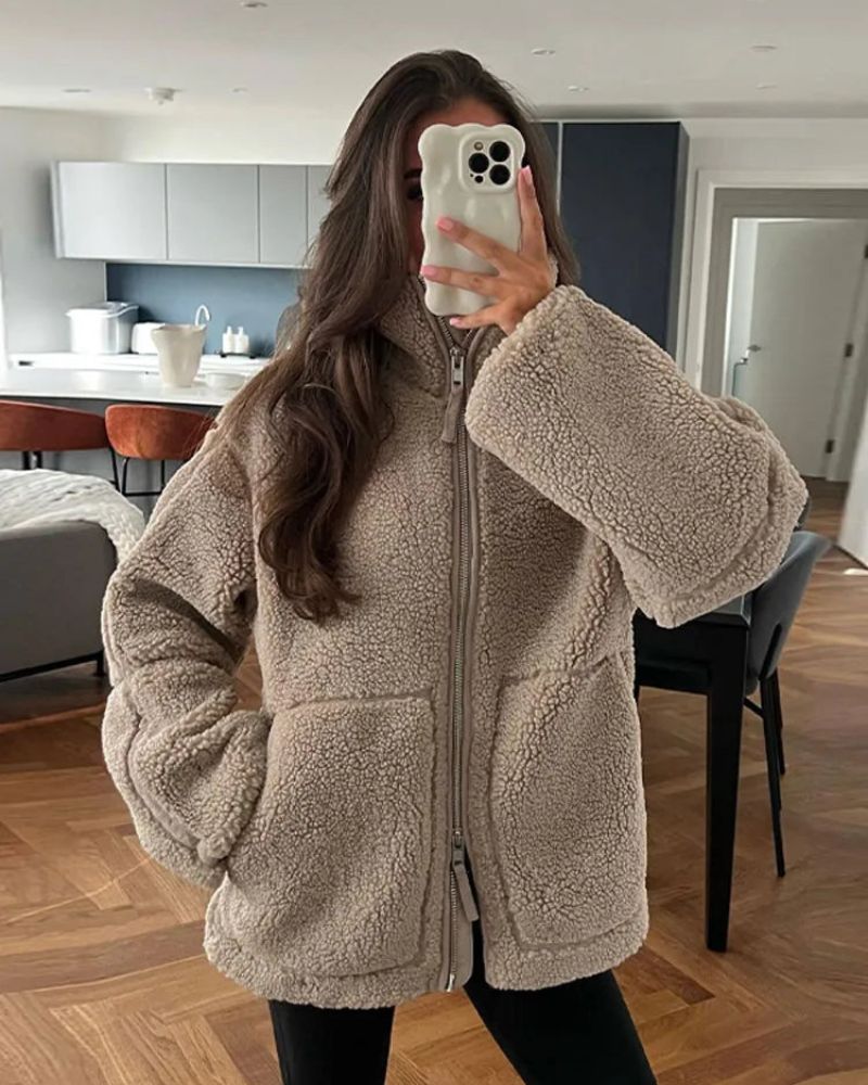 Penelope | Giacca Piumino in Teddy Morbido