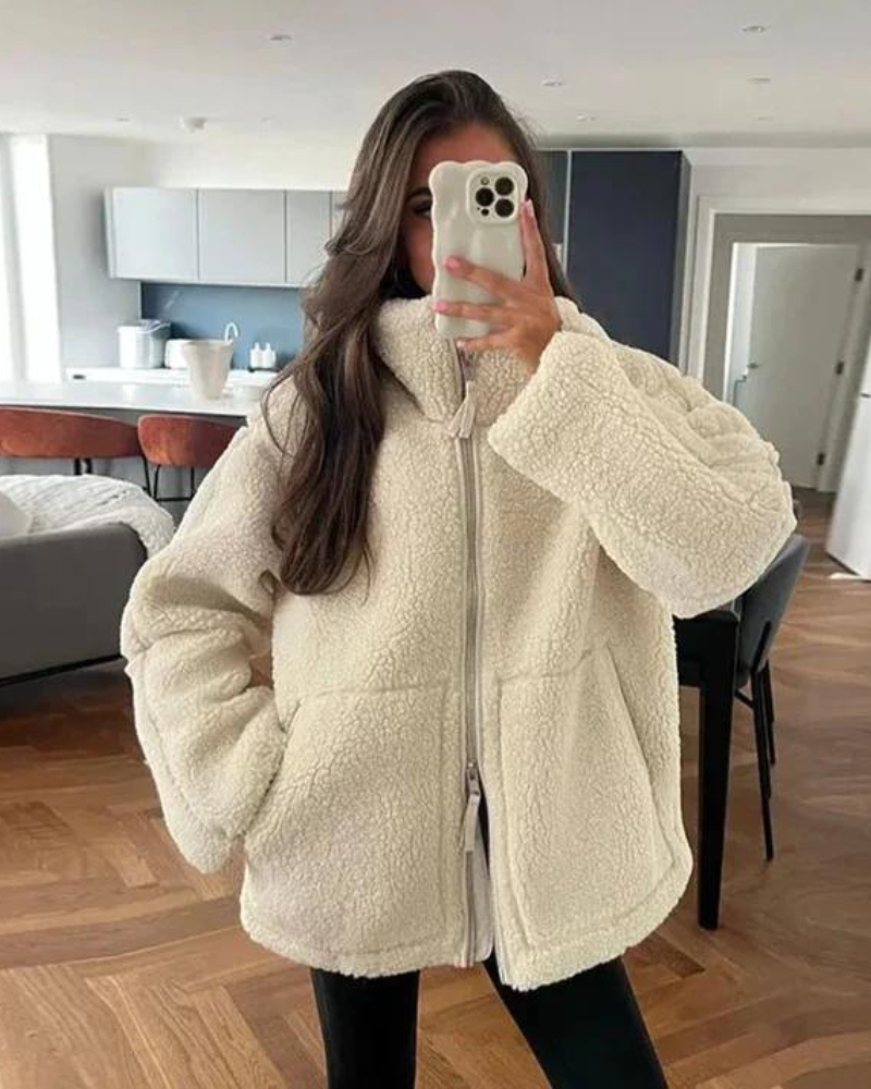 Penelope | Giacca Piumino in Teddy Morbido
