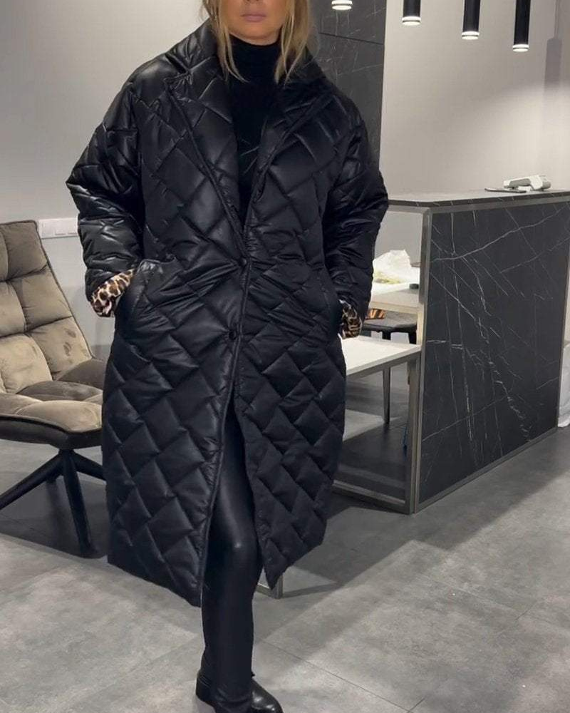 Daisy | Collo Relaxed Cappotto di Cotone di Media Lunghezza