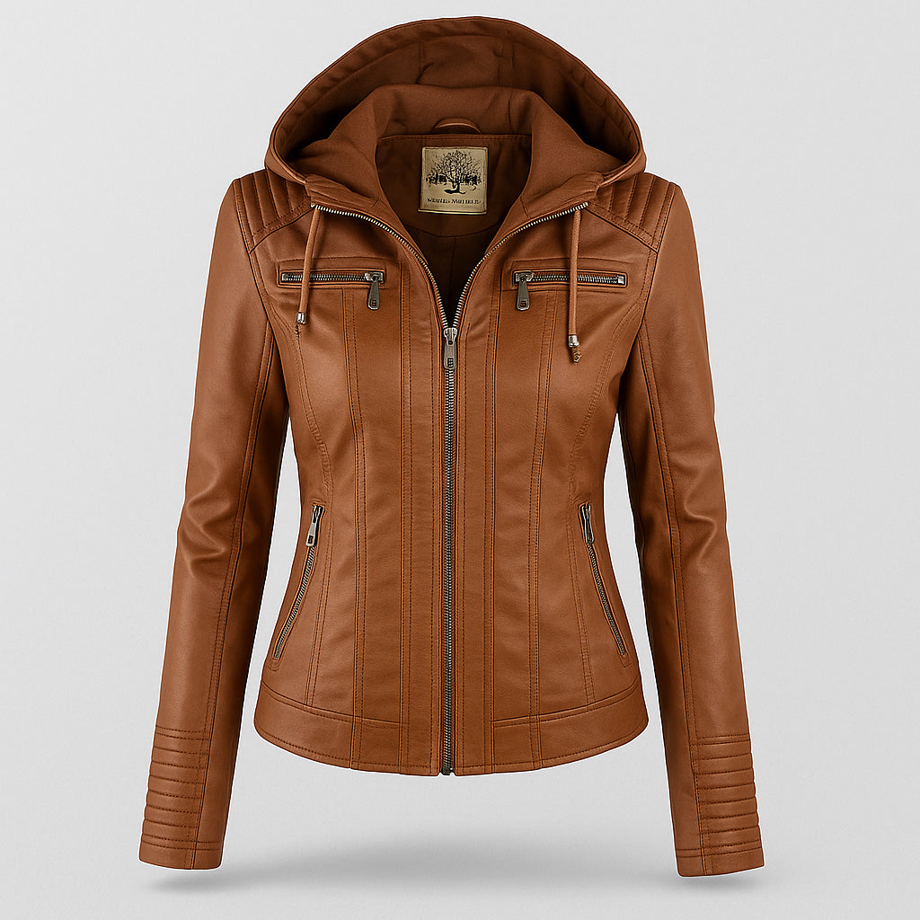 Briella | Giacca in Pelle Resistente alle Intemperie per Donna | Stile Duraturo