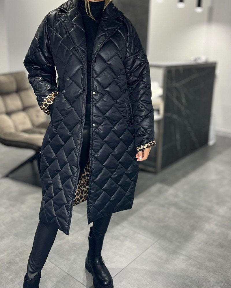 Daisy | Collo Relaxed Cappotto di Cotone di Media Lunghezza