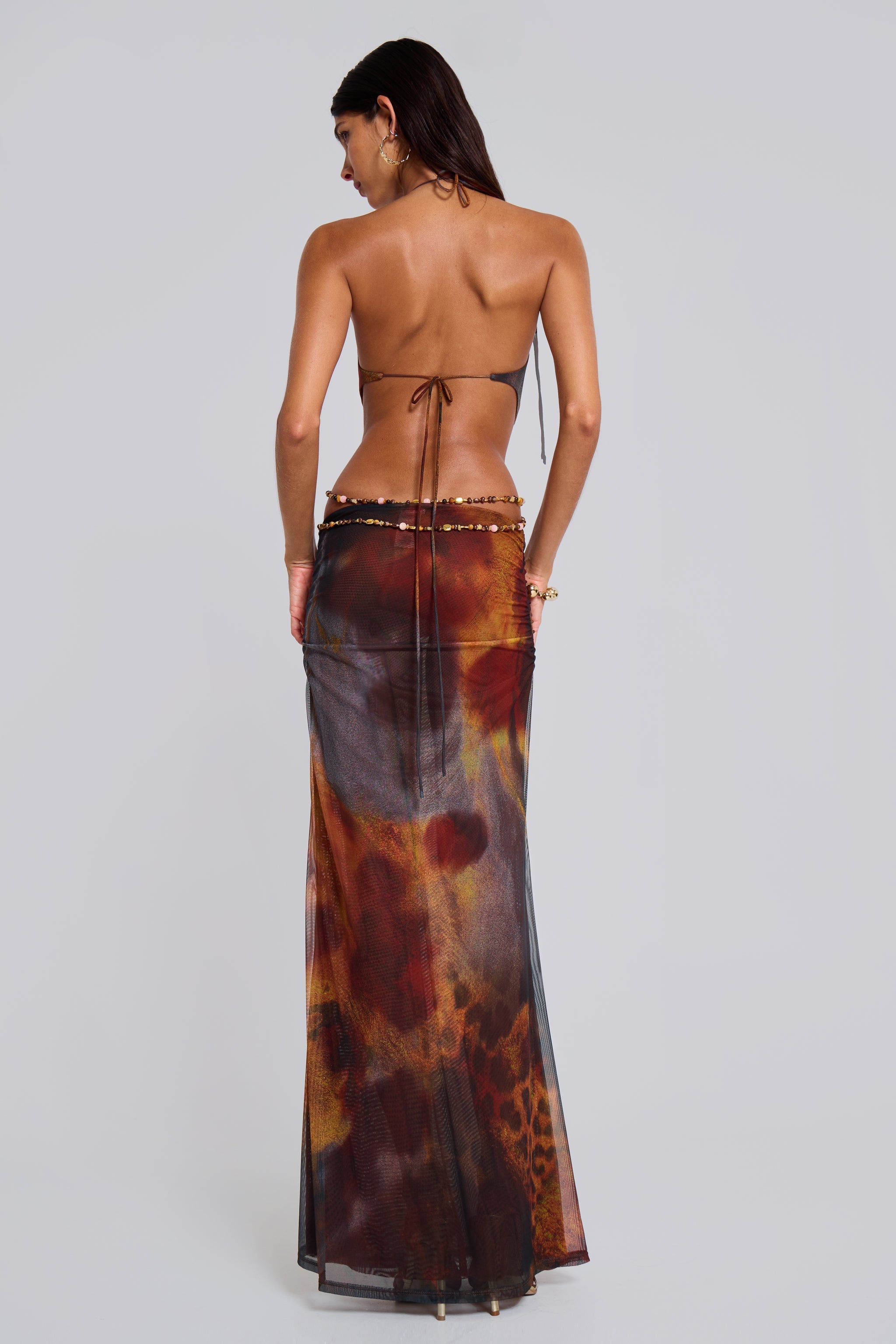 Belle Nuit™ | Backless Maxi Dress in Whiskey