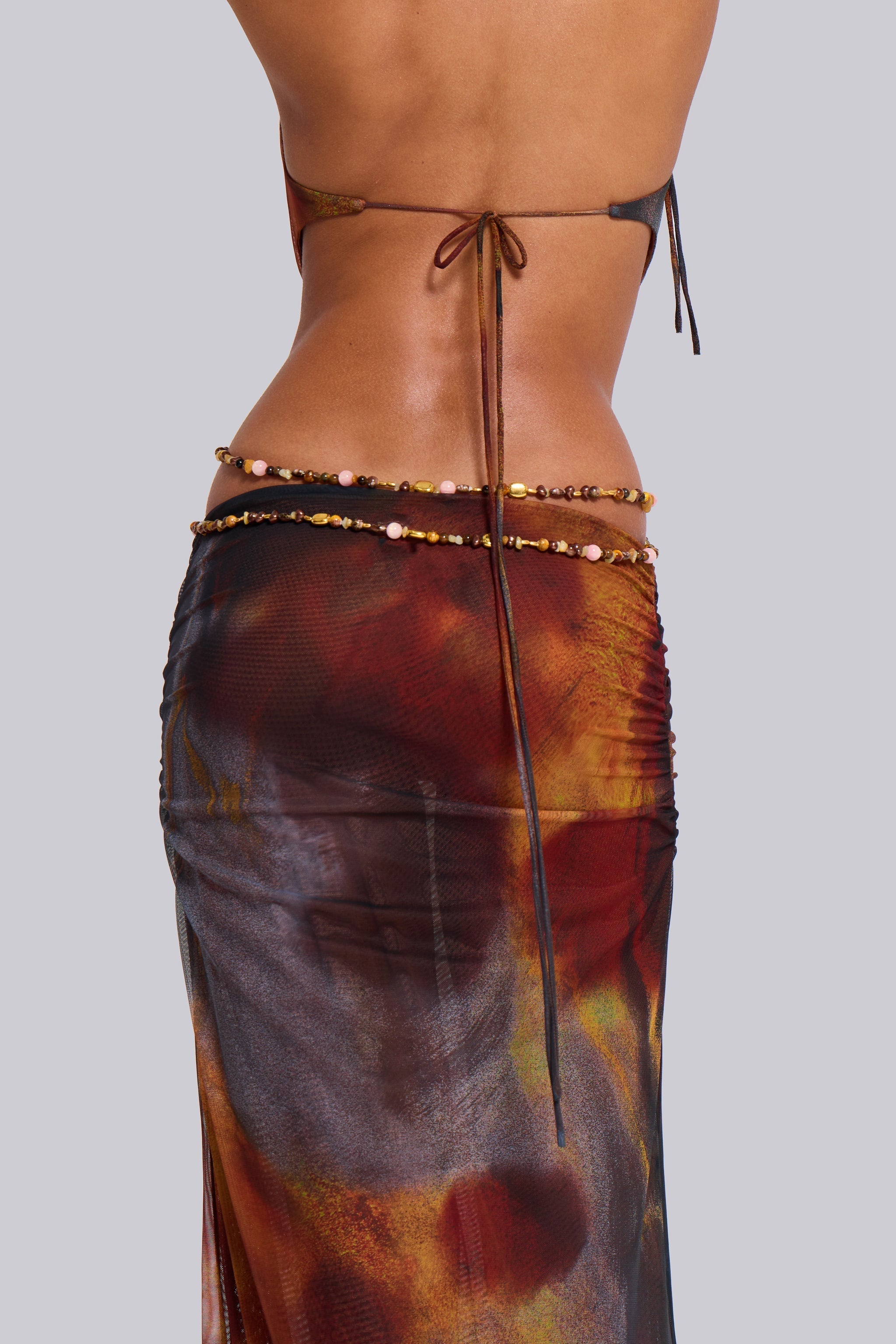 Belle Nuit™ | Backless Maxi Dress in Whiskey