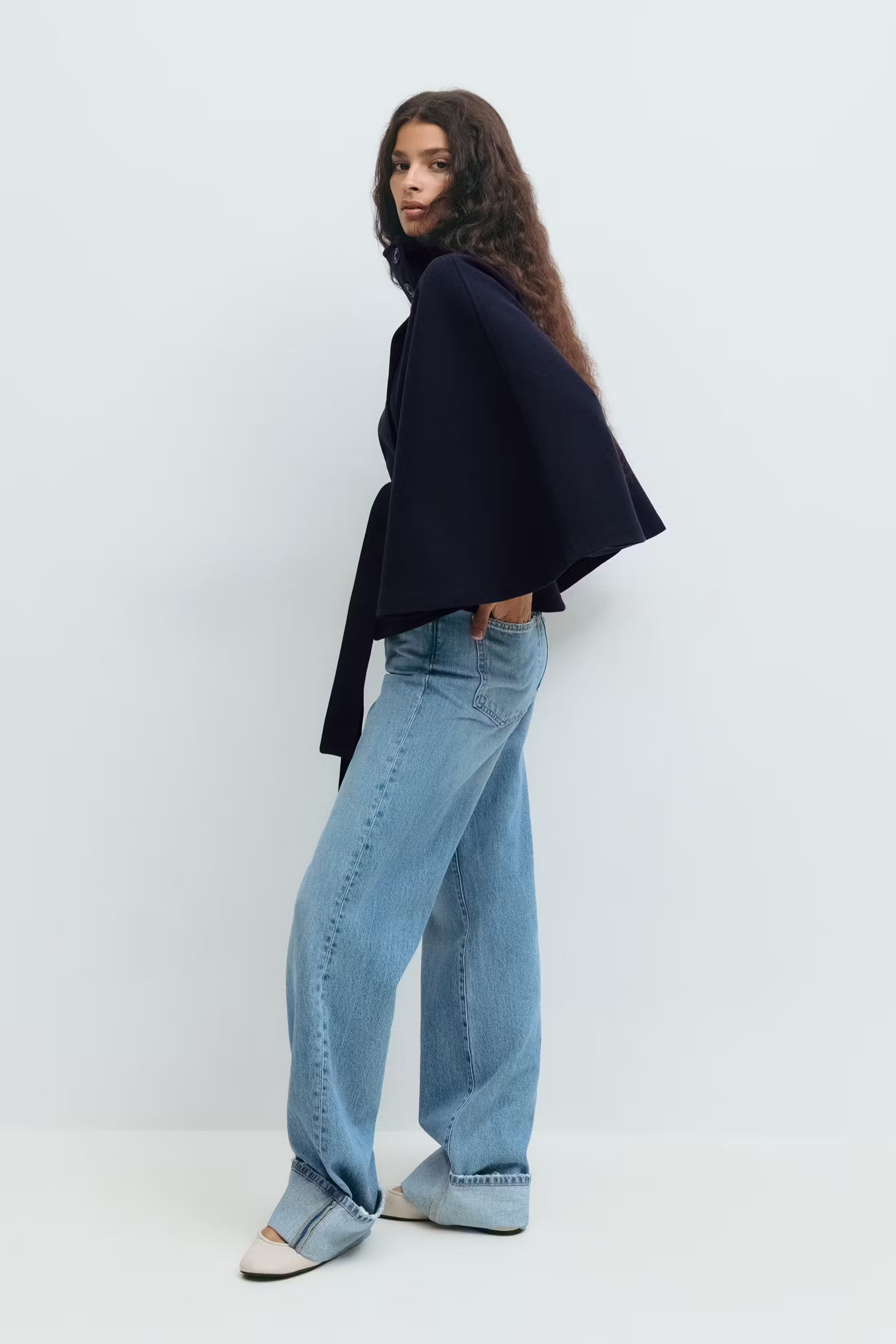 Belle Nuit | Belt cape jacket