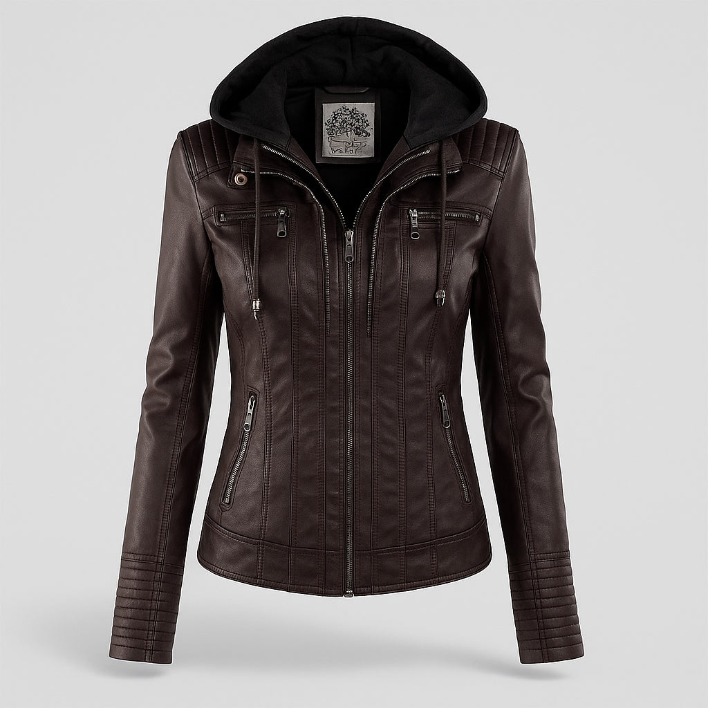 Briella | Giacca in Pelle Resistente alle Intemperie per Donna | Stile Duraturo