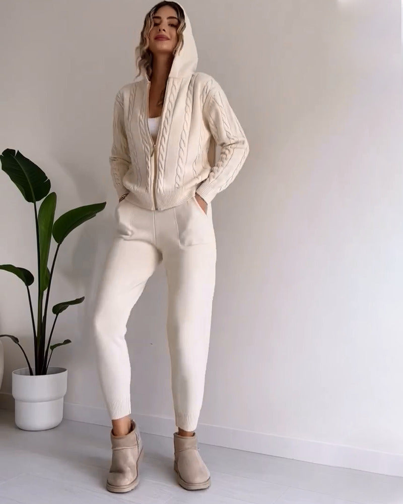 Ania | Completo Due Pezzi Twist-Jacquard Casual