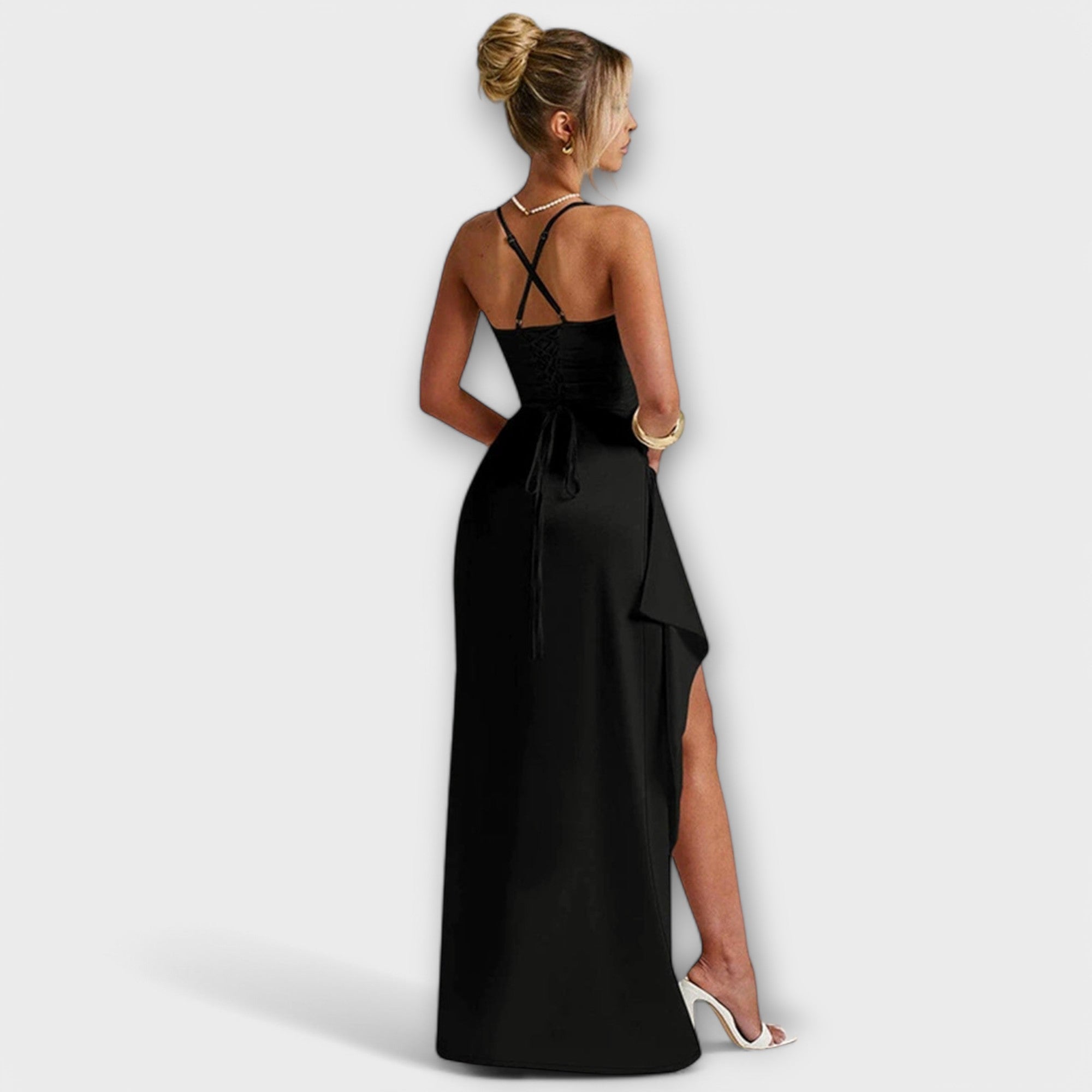 Belle Nuit | Grace Satin Split Dress