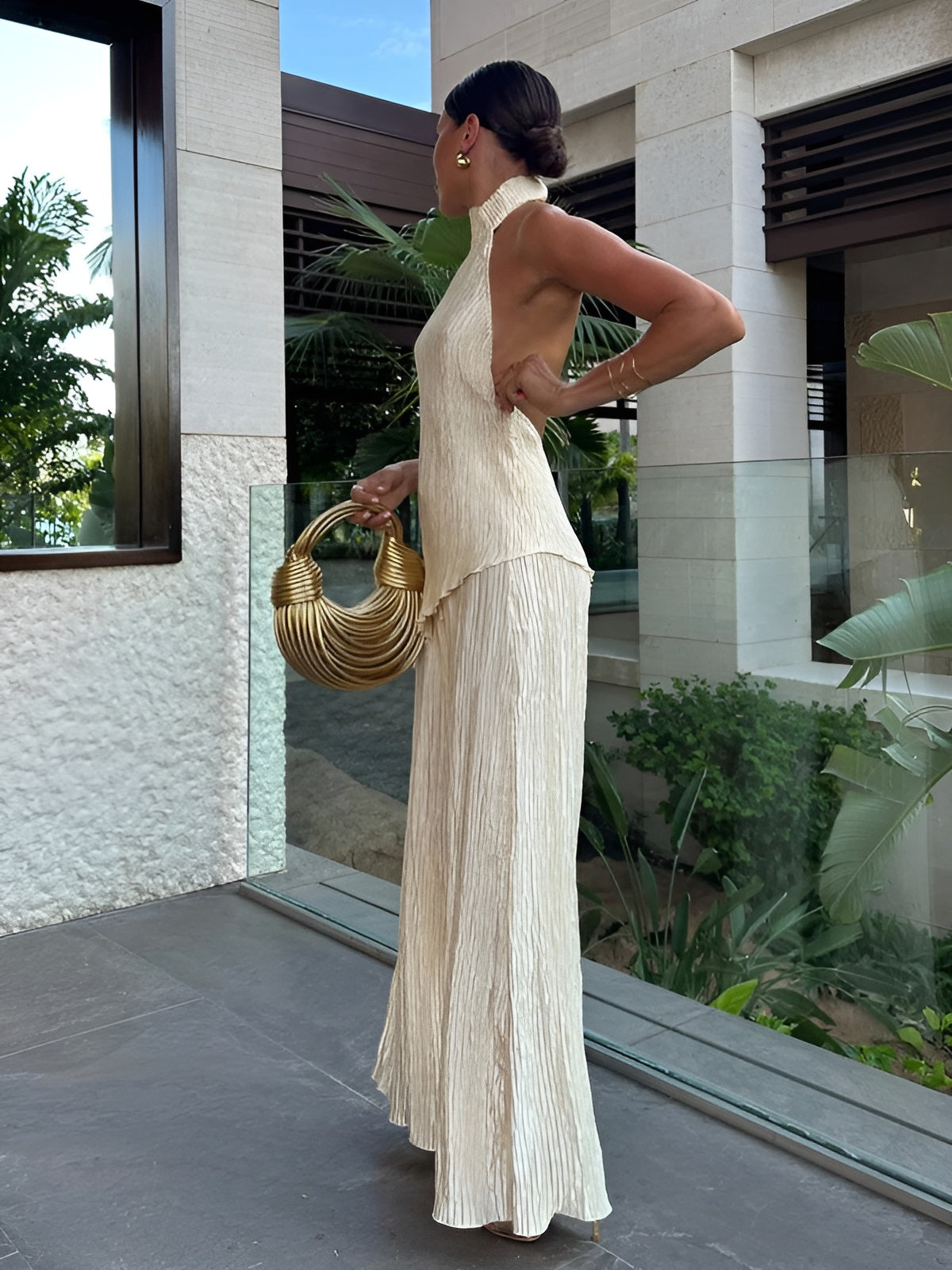 Silvia | Completo Plissé Elegante