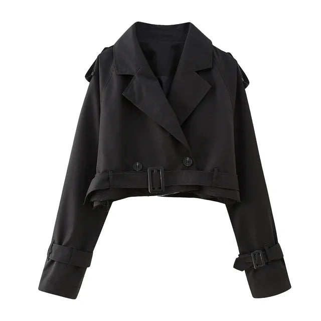 Belle Nuit™ | Cropped Trenchcoat