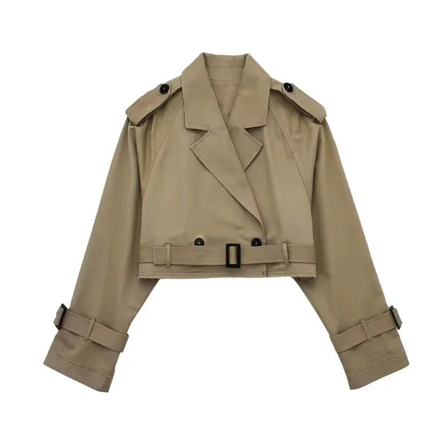 Belle Nuit™ | Cropped Trenchcoat