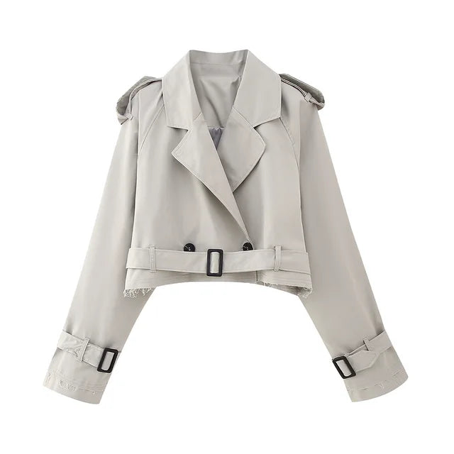 Belle Nuit™ | Cropped Trenchcoat