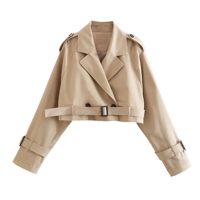 Belle Nuit™ | Cropped Trenchcoat