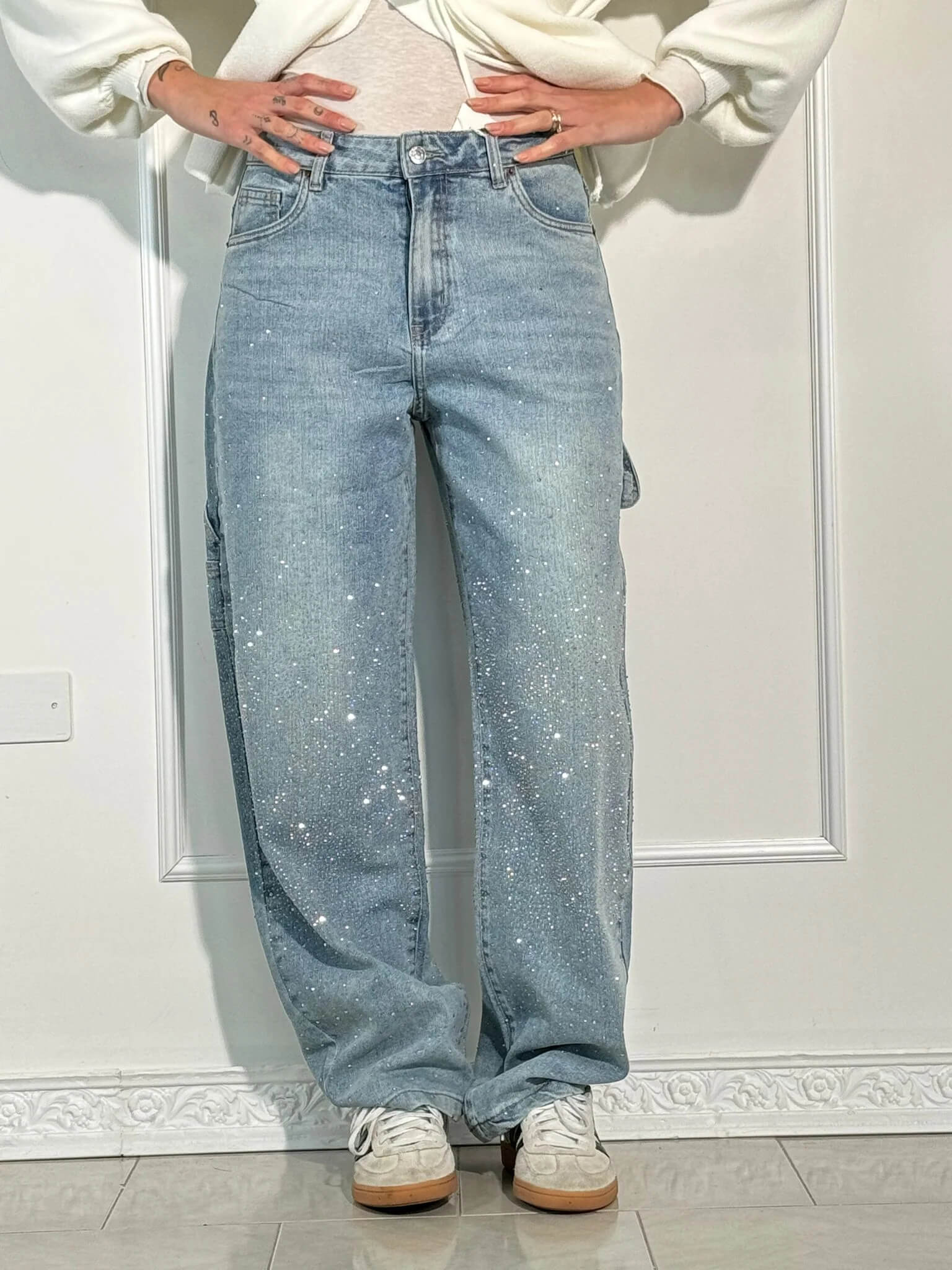 Martina | Jeans a diamante
