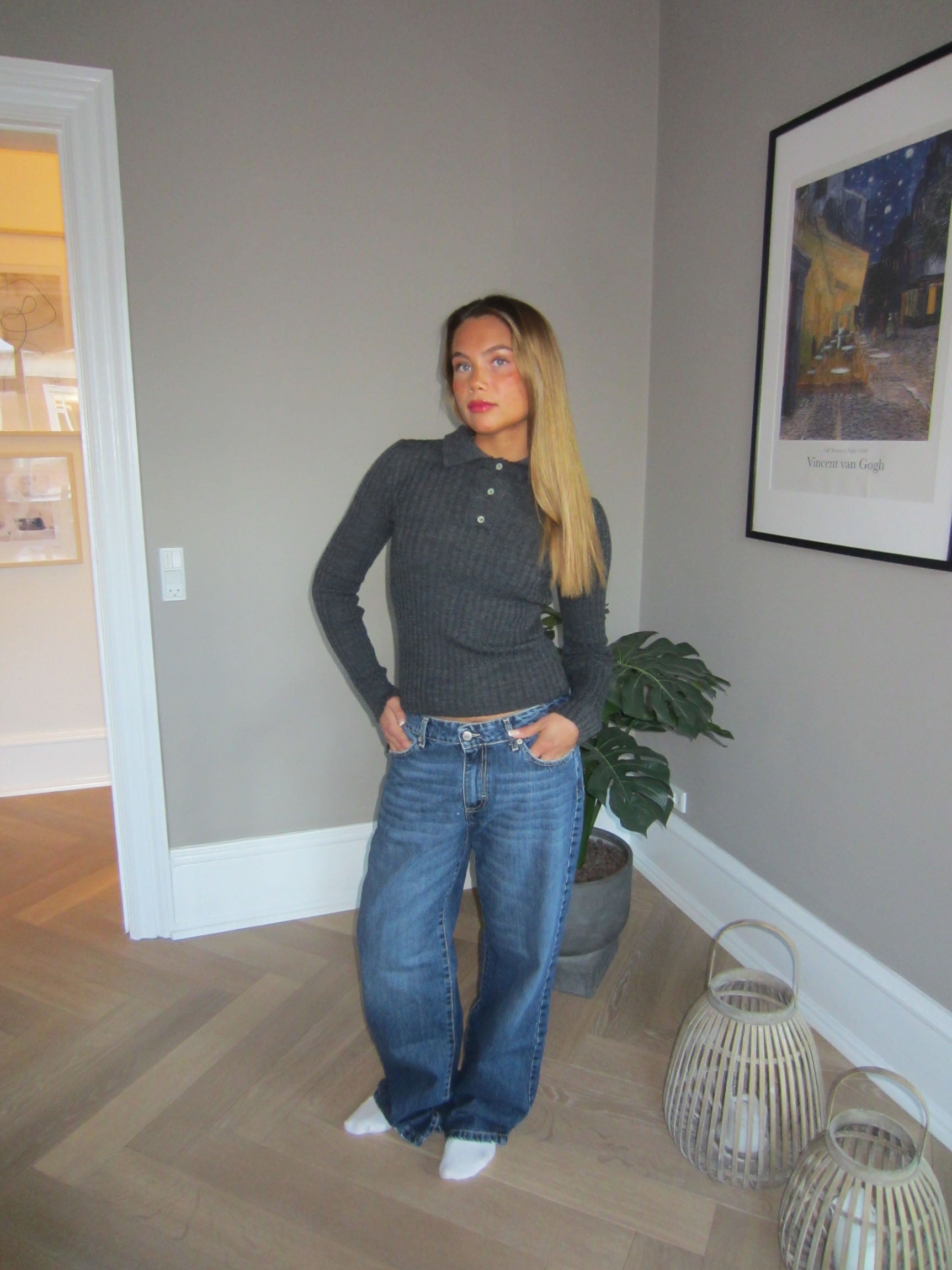 Belle Nuit™ | Low-Waisted Jeans - Blue Denim