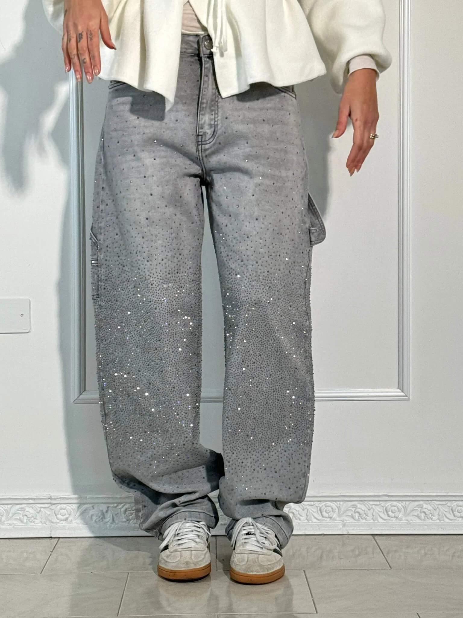 Martina | Jeans a diamante